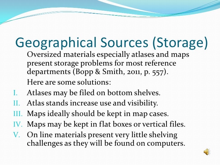 Reference sources presentation geographical and biographical sources