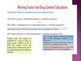 USP, EDQM Reference standard | PPTX