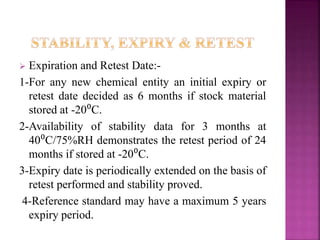 USP, EDQM Reference standard | PPTX