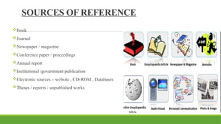 reference style for writing research article | PPTX