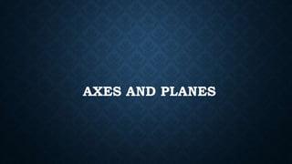 AXES AND PLANES
 