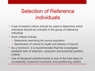 Reference Values reference intervals reference limits reference ...