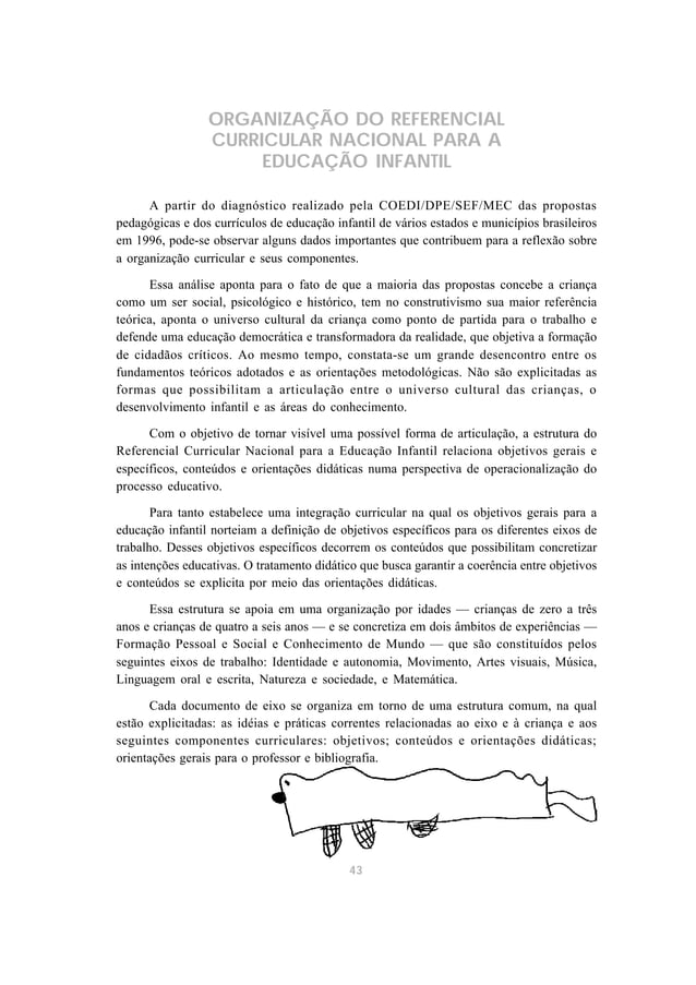 Referencial curricular nacional para a educação infantil vol 1-rcnei ...