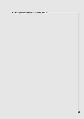 2. Articulação vertical entre os níveis B1, B2 e B3
65
 