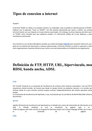 REDES Y COMPONENTES DE LA COMPUTADORA