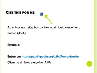 Como indicar bibliografia e webgrafia? | PDF