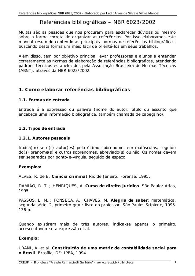 Referencias bibliograficas artigo