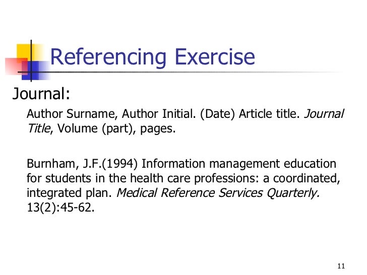 Referencing Referencing