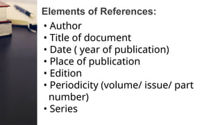 REFERENCING used for many purposes .pptx