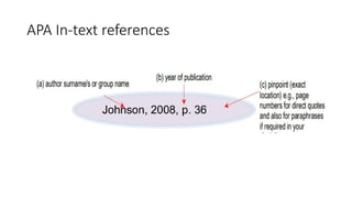 Referencing.pptx Referencing styles, APA, MLA, Chicago, Harvard. Rules ...