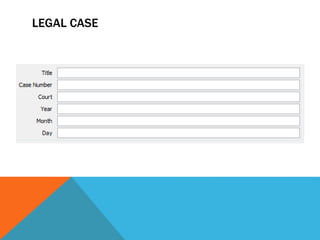 LEGAL CASE
 