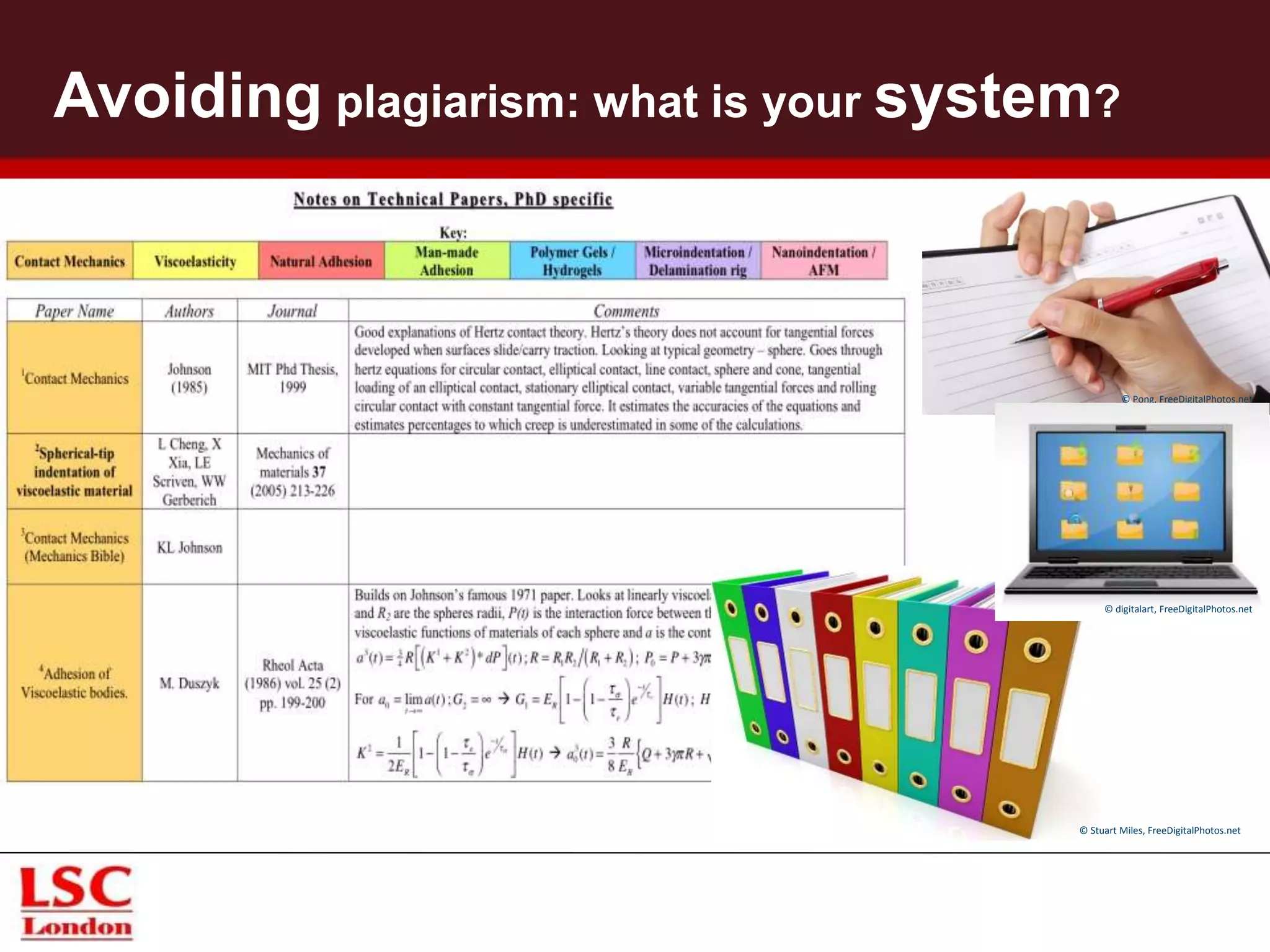 Avoiding plagiarism: what is your system?
© Pong, FreeDigitalPhotos.net
© digitalart, FreeDigitalPhotos.net
© Stuart Miles, FreeDigitalPhotos.net
 