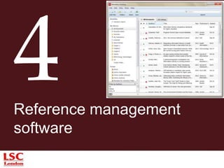 Reference management
software
 