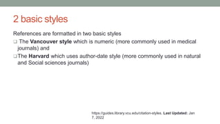 Referencing and citation in medical writing_27_6_2022.ppt
