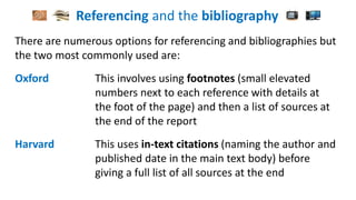 Referencing and the bibliography | PPT