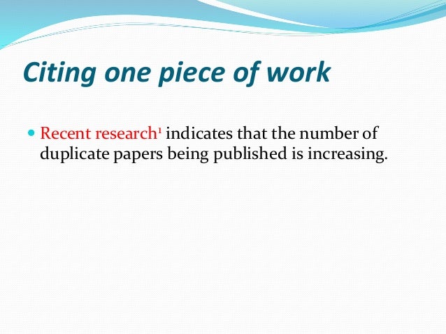 Referencing Citation
