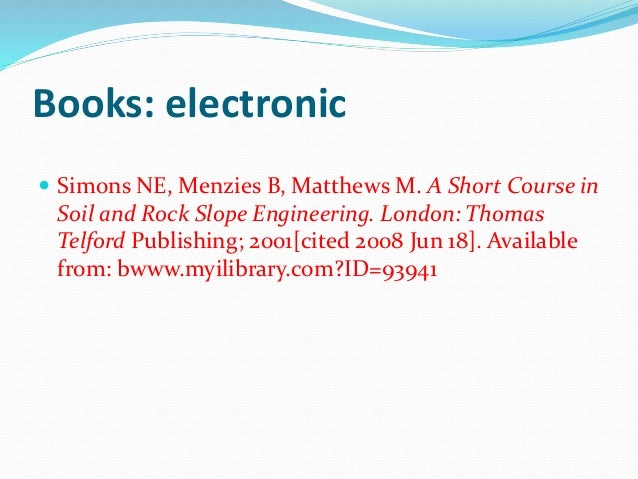 Referencing Citation