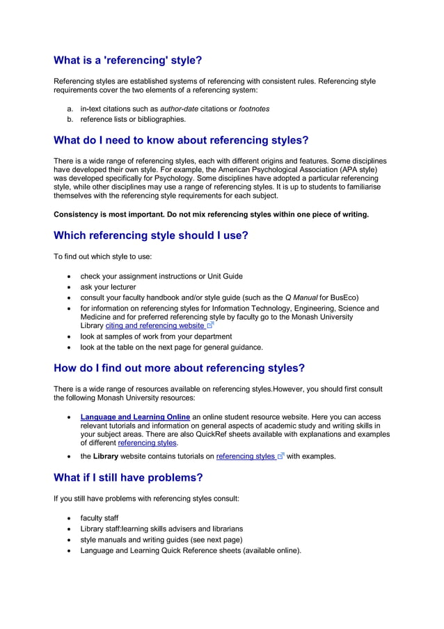 Referencing guide sample from assignmentsupport.com essay writing ...