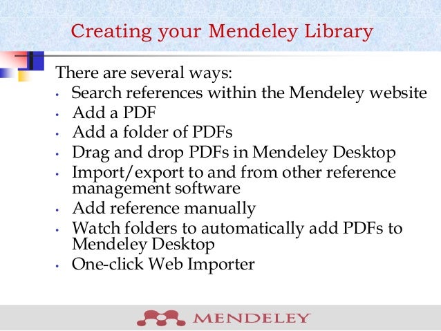 mendeley powerpoint