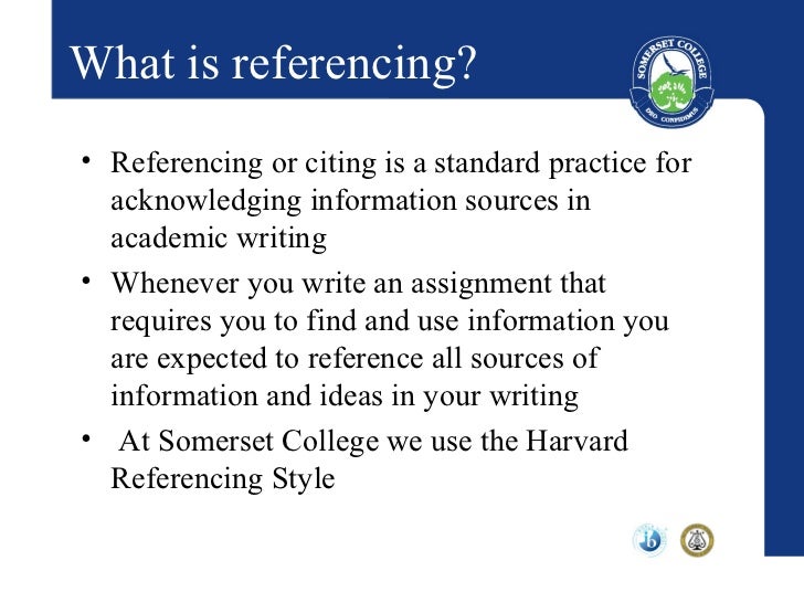 referencing in powerpoint