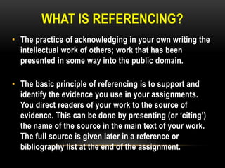 Referencing skills | PPT