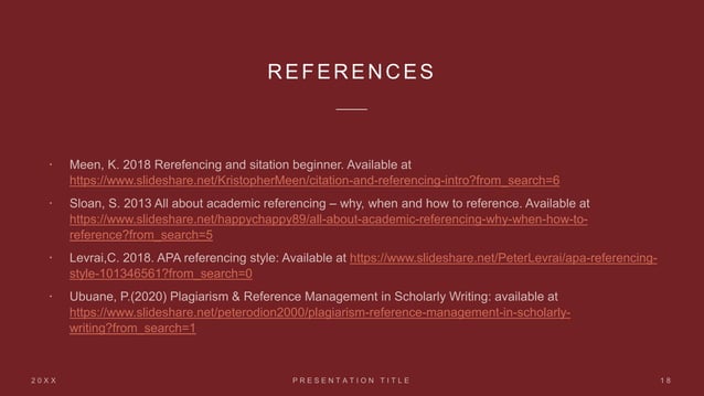 An introduction to referencing | PPTX | Resume Writing and Advice | Job ...