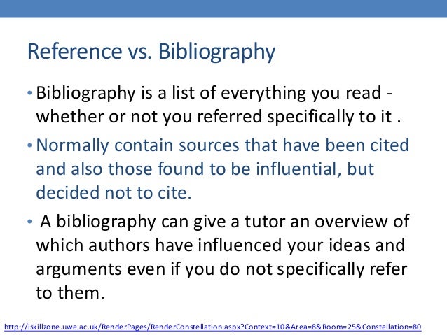 Reference list vs. bibliography   owll   massey university