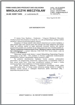 A1 Europe - referencje