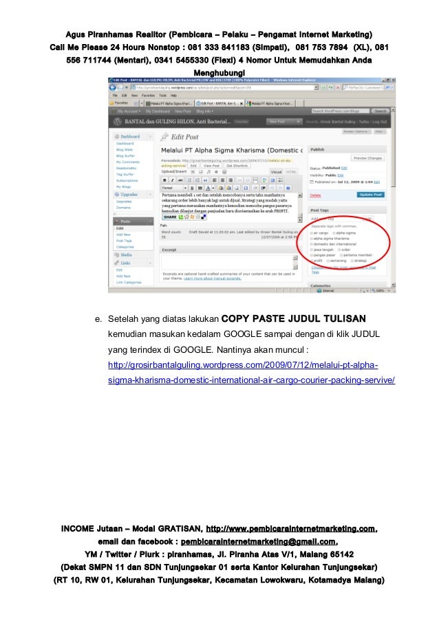 Tahapan Membuat BLOG