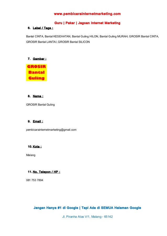 Contoh Brochure Iklan - Women's Day