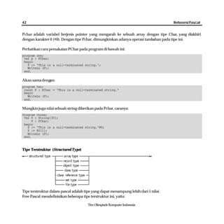 Referensi pemrograman bahasa pascal | PDF