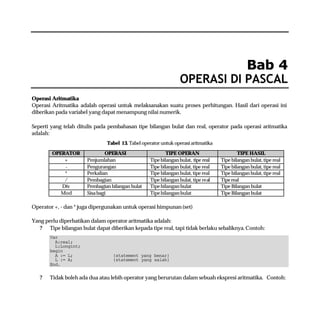 Referensi pemrograman bahasa pascal | PDF