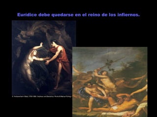 Eurídice debe quedarse en el reino de los infiernos. 
