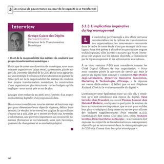 Les enjeux de gouvernance au cœur de la capacité à se transformer5
5.1.3. L’implication impérative
du top management
ff
ffic
ff
REFERENTIEL 2017.indd 140 20/06/2017 00:22
 
