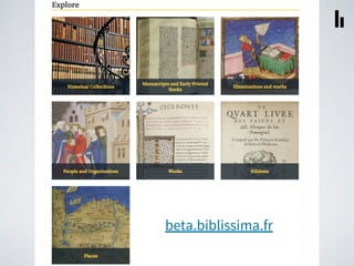 Les référentiels Biblissima : épine dorsale du portail Biblissima et de IIIF-Collections