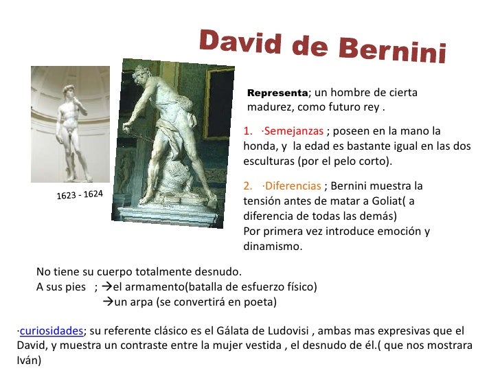 Del David de Miguel Ángel al de Bernini