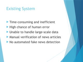 Detecting Fake News Using Supervised Machine Learning Models for Text ...