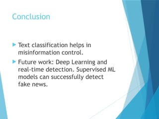 Detecting Fake News Using Supervised Machine Learning Models for Text ...