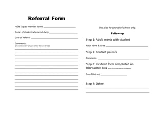 Referral form | PPT