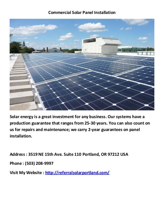 Referral solar energy companies in portland