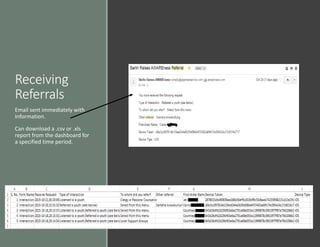 Referral tracking through a smart phone app revised | PPT