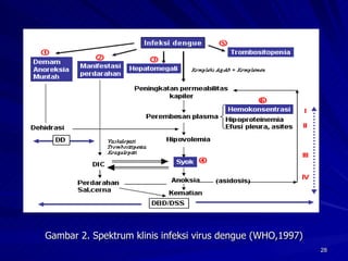 Gambar 2. Spektrum klinis infeksi virus dengue (WHO,1997) 