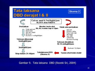 Gambar 9.  Tata laksana  DBD (Rezeki Sri, 2004) 
