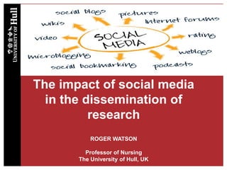 The impact of social media on research dissemination | PPTX