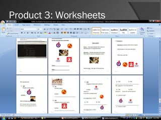 Product 3: Worksheets 