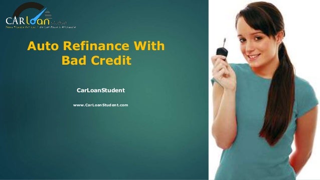 refinance car loan with bad credit