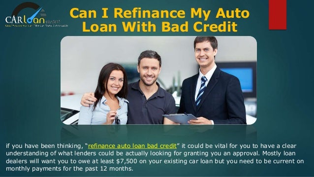 refinance car loan with bad credit