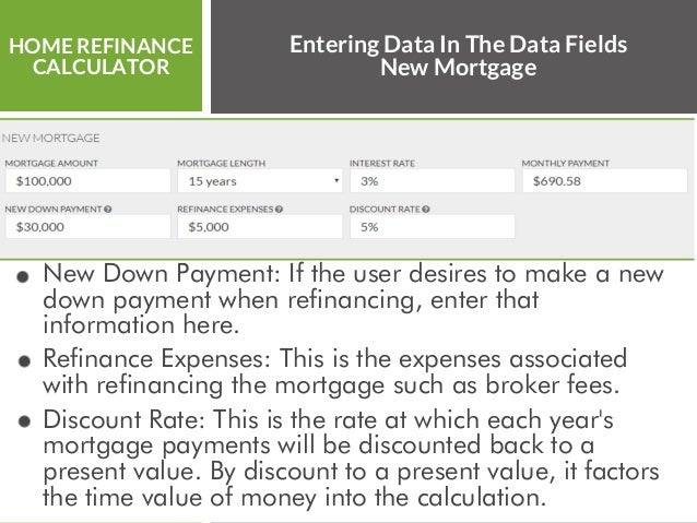 home refinance calculator mortgage refinance calculator