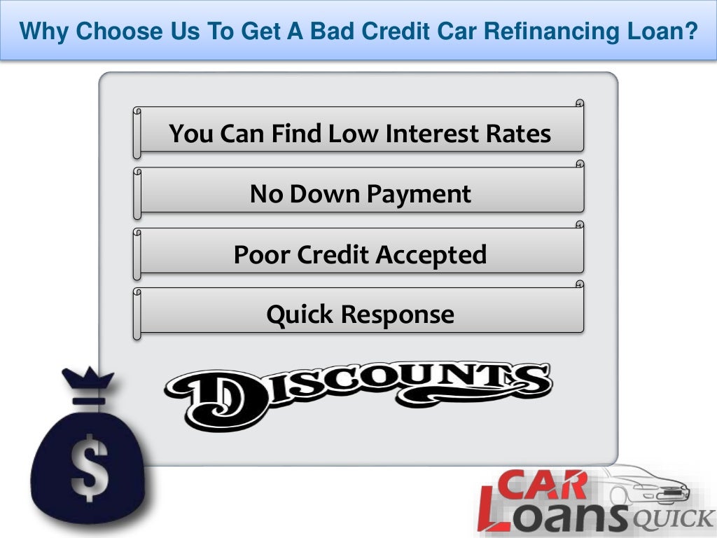 How to get auto loan refinancing with bad credit online