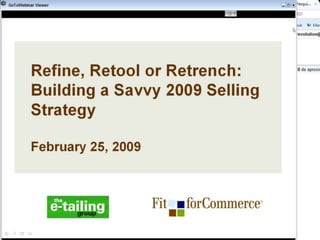 Refine2009 sellingstrategywebseminarslides